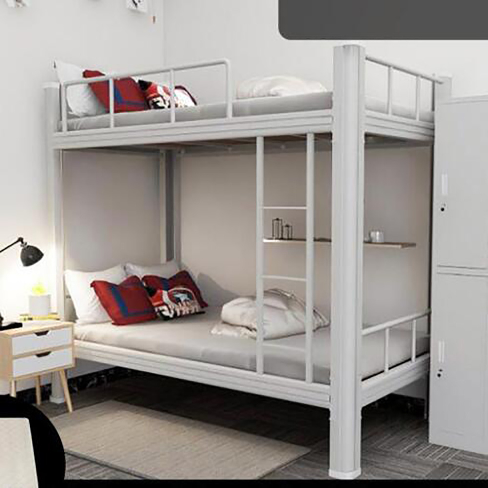 Durable Metal Bunk Bed cheap Price School Dormitory Student Bunk Bed in stock Double Bunk Bed With Mattress Manufacturer