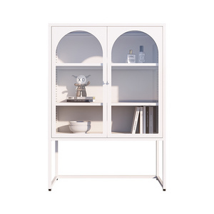 new style modern design arched glass door cabinets for sale