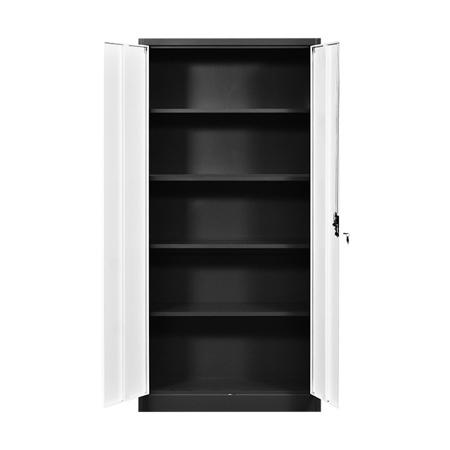 Wholesale price Metal File Cabinets Office 2 Door Metal Storage Cabinets with 3 Mobile Shelf Filing Kabinet lemari besi archivad