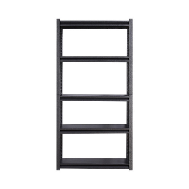 Black 5 Tier Boltless Storage Racking Garage Shelving Shelves Unit Stacking Racks Estante de metal