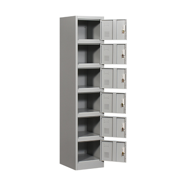 6 Tier Storage Lockers Shelving Storage Six Tier Cube Steel Clothes Lockers