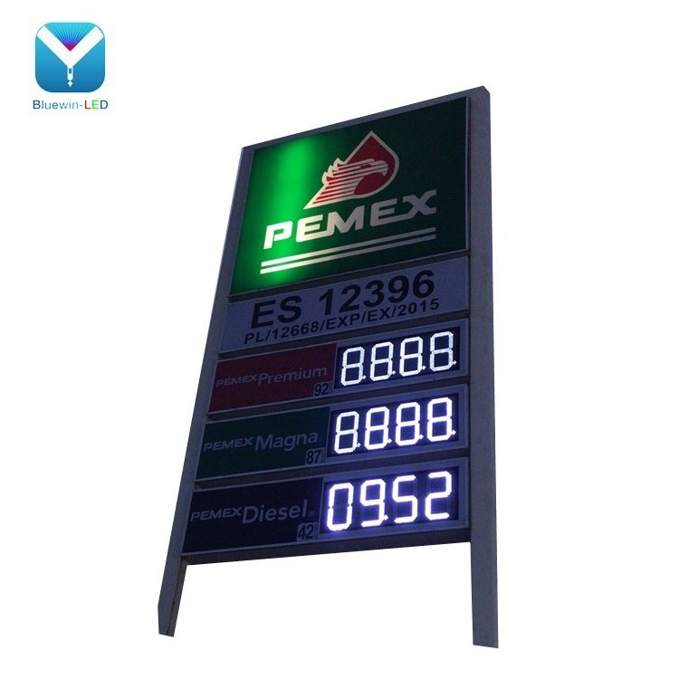 8 inch 7 segment LED display led digital petrol station gas price displays