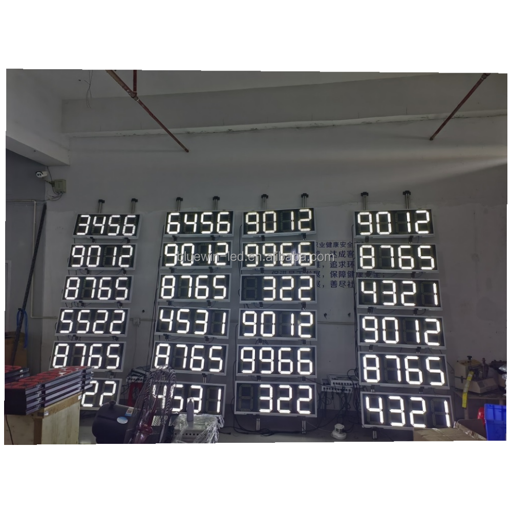 Digital advertisement LED number display gas station display