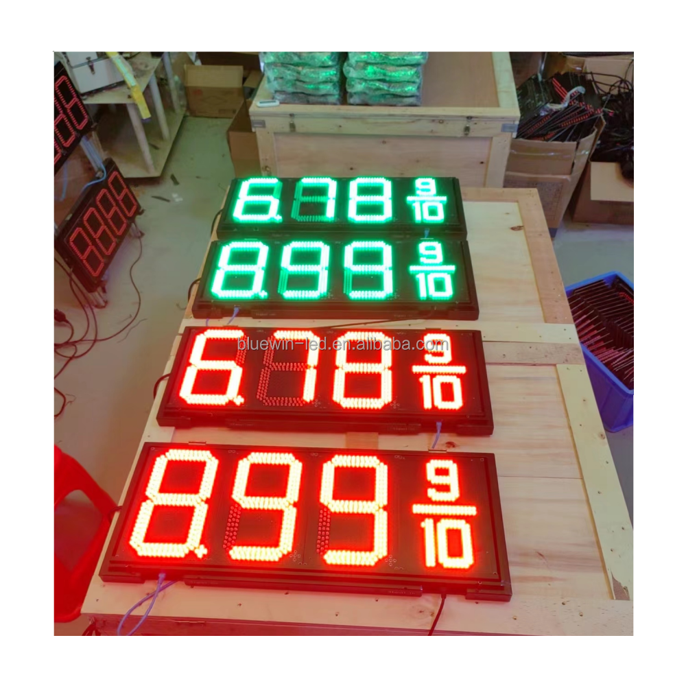 Petrol gasoline gas filling station price signs accessories digital number led display board