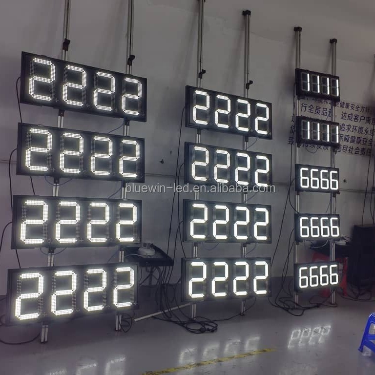 Gasoline Advertising Number Sign Board LED display light for gas station price