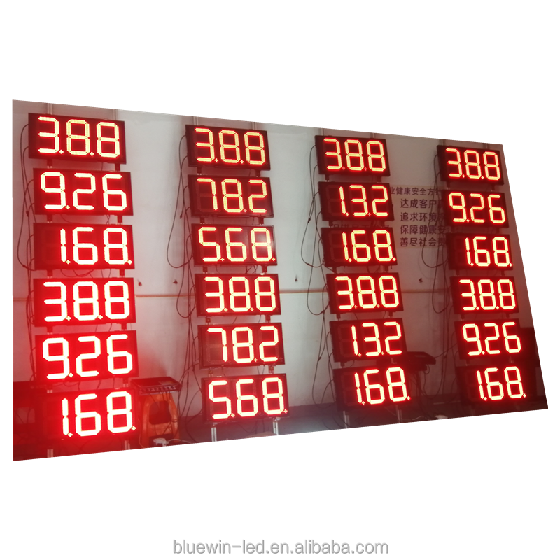 Hot selling 8 inch 7 segment red white 8.88 led display with low price