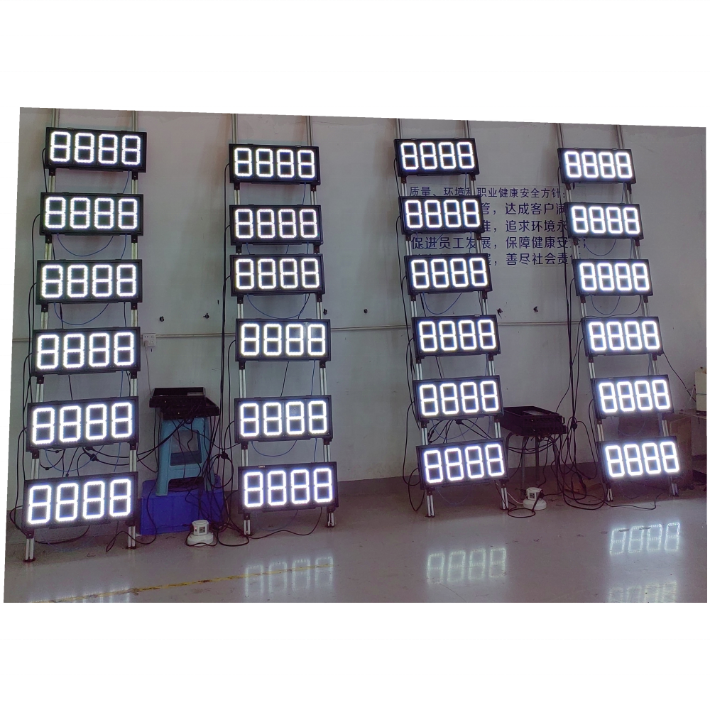 Petrol gasoline gas filling station price signs accessories digital number led display board