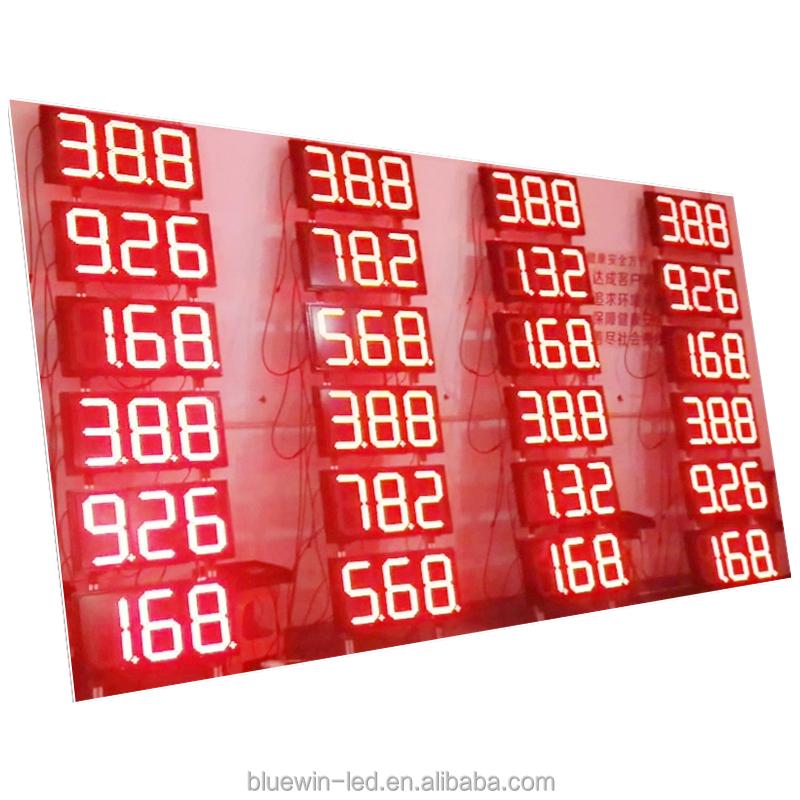 Hot selling 8 inch 7 segment red white 8.88 led display with low price