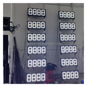 Outdoor advertising double side 88.88 fuel price sign gasoline display board station LED gas price sign