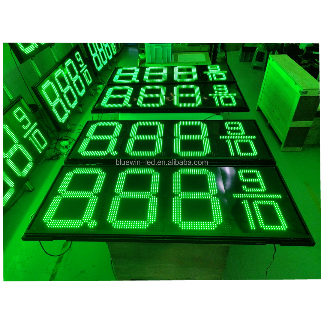 Digital advertisement LED number display gas station display