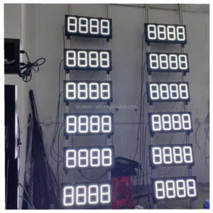 Digital advertisement LED number display gas station display