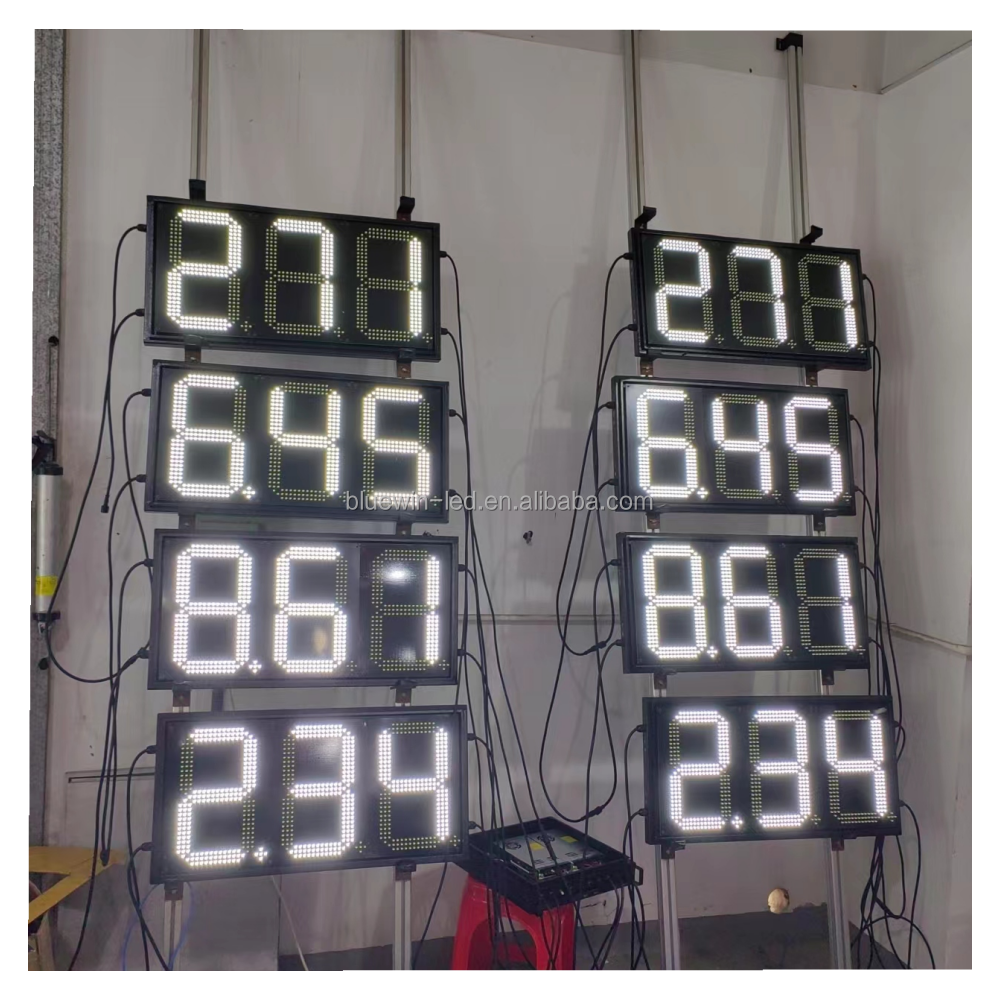 Petrol gasoline gas filling station price signs accessories digital number led display board