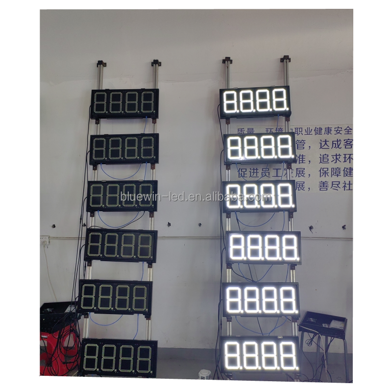 Outdoor advertising double side 88.88 fuel price sign gasoline display board station LED gas price sign