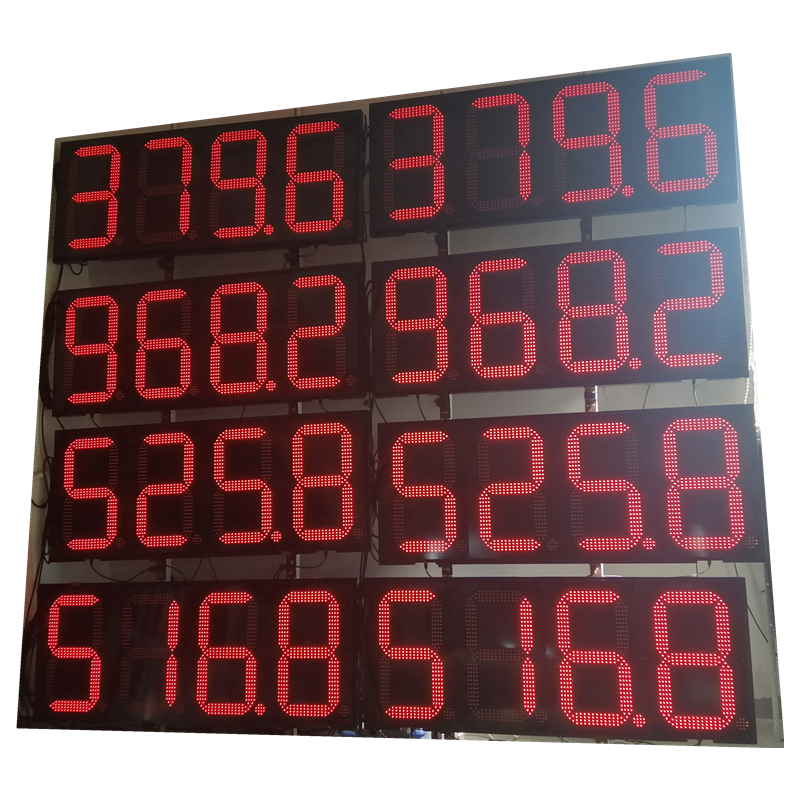 Gasoline Advertising Number Sign Board LED display light for gas station price