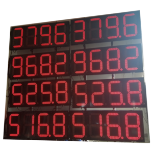 Gasoline Advertising Number Sign Board LED display light for gas station price