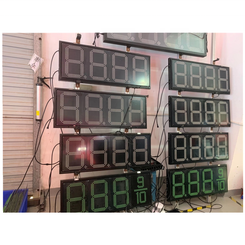 8'' 10''12''14''16''18''24''gas price electronic digital advertising display board for gas station led price sign