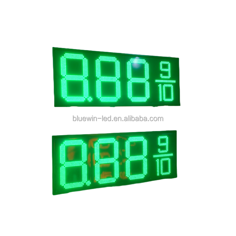 Outdoor advertising gas station equipment canopy light LED price control gasoline led sign board