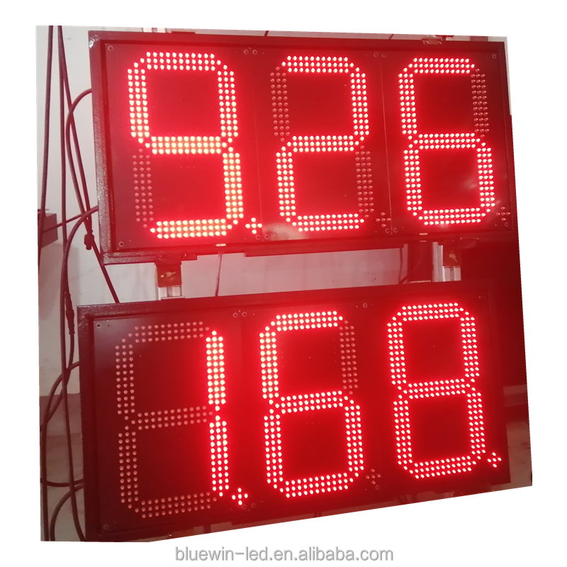 Hot selling 8 inch 7 segment red white 8.88 led display with low price