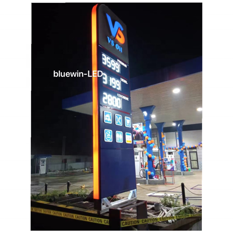 8'' 10''12''14''16''18''24''gas price electronic digital advertising display board for gas station led price sign