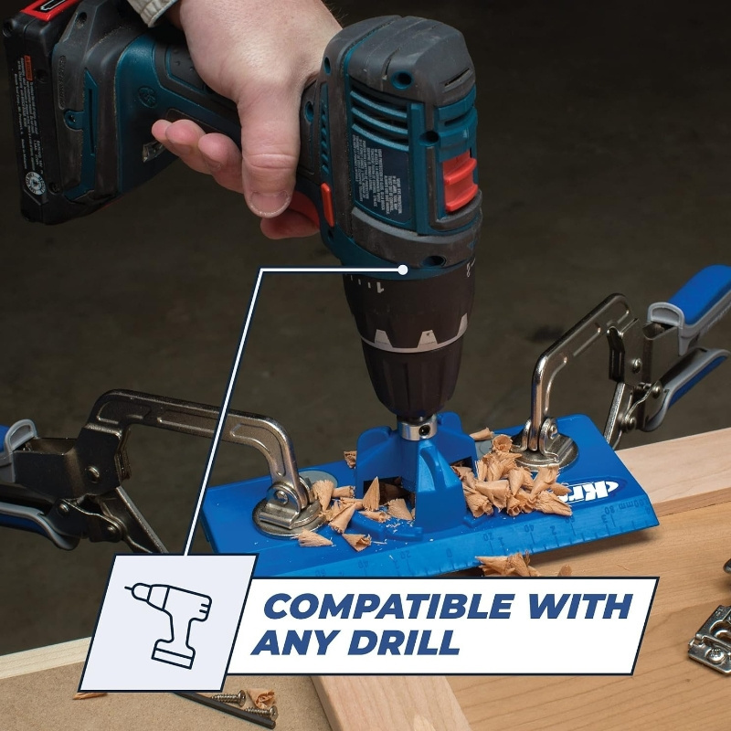 Hinge Concealed Hinge Jig - Drill Perfect Holes for Cabinet Hinges & Hardware Installation