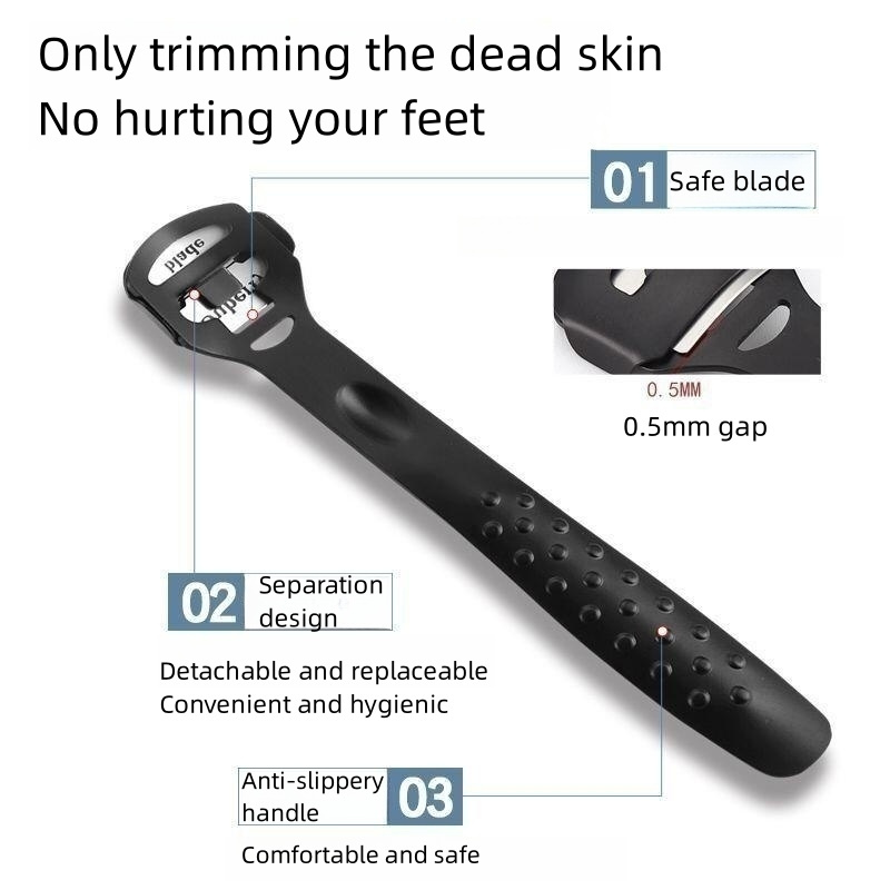 RTS whole sale stainless steel pedicure foot care callus remover dead skin shaver cutter razor pedicure tools with blades