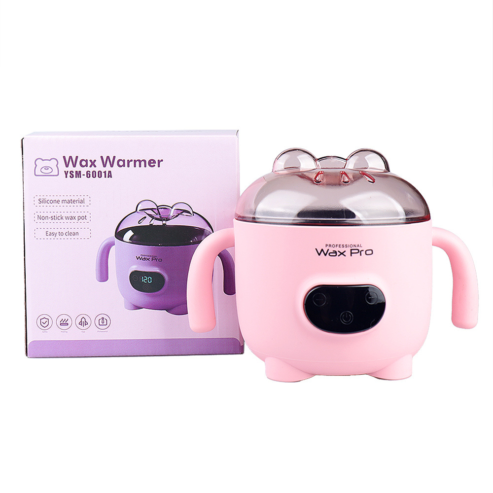 200cc Non-Stick Pot Wax Heater with Electric Display for Hair Removal Wax Warmer for Beauty Salons Personal Use