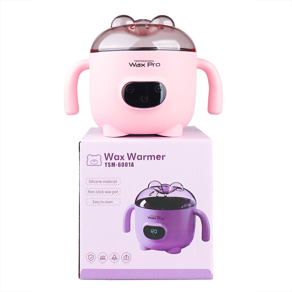 200cc Non-Stick Pot Wax Heater with Electric Display for Hair Removal Wax Warmer for Beauty Salons Personal Use