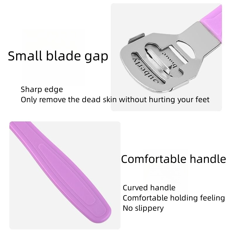 134-RTS Whole Sale Stainless Steel Home Use Pedicure Foot Care Dead Skin Callus Remover Razor Pedicure Tools With Blades