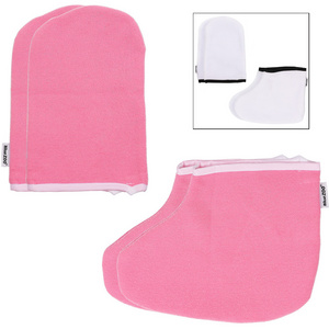 Paraffin Wax Work hand gloves  And Booties Bath Hand Treatment Mitts Foot Spa Cover