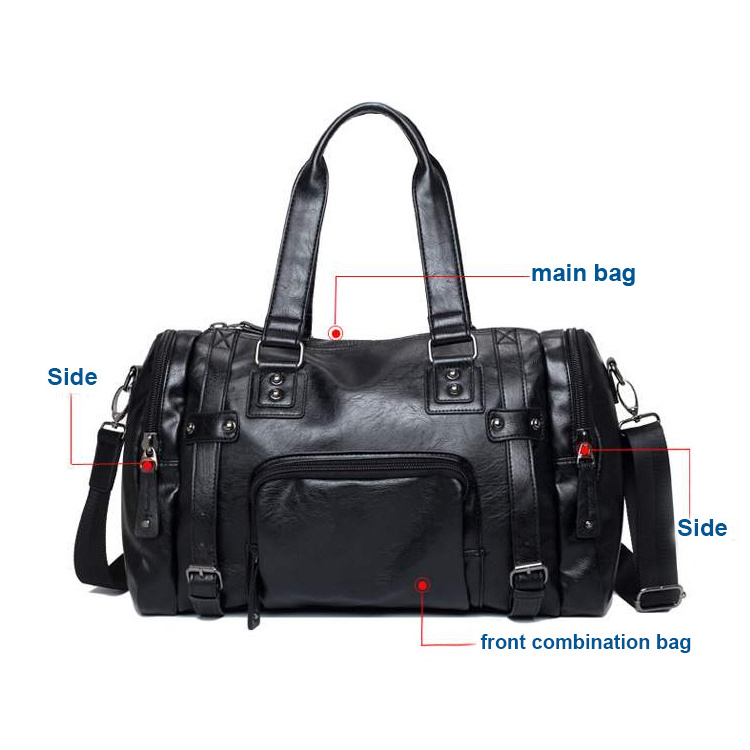 Blu Flut custom leather travel bag business Leisure weekend bag  men leather travel duffle bag