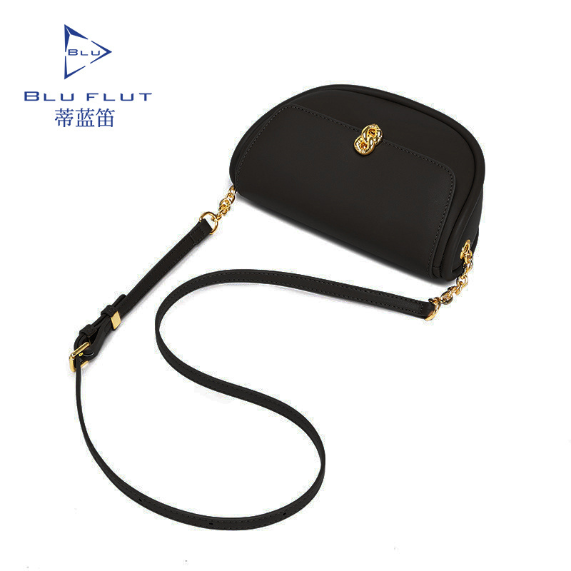 Blu Flut women's mini leather shoulder bag girls crossbody bag leather saddle sling bag for lady