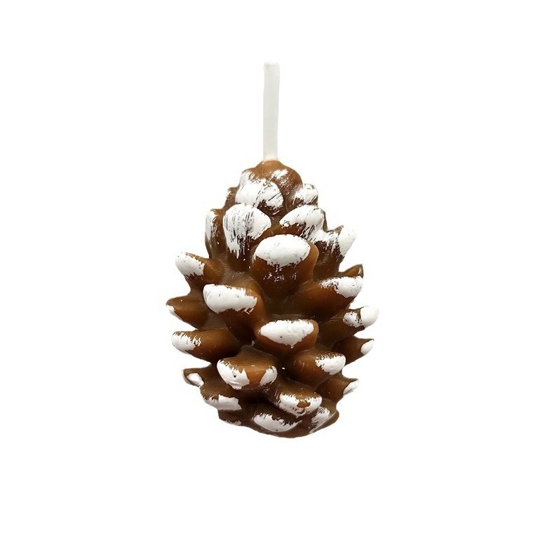 New Ins Wind Christmas Pine Cone Candle Light Rocking Flame Remote Control Electronic Candle Christmas Goods