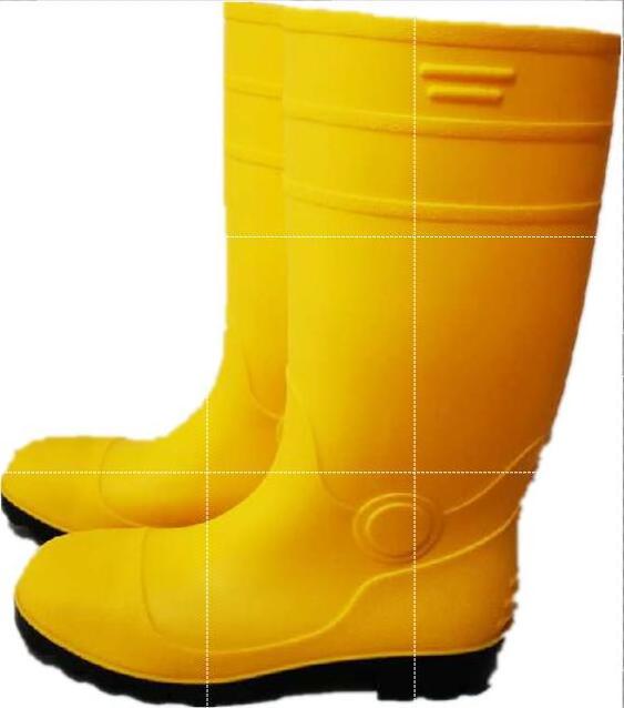 Steel Toe Working Gumboots Shoes Men Rain Gum Boots