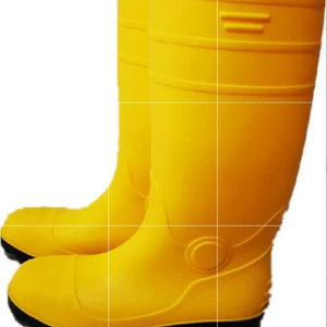 Steel Toe Working Gumboots Shoes Men Rain Gum Boots