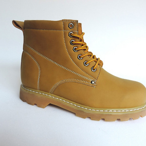 Work Boots Steel Toe Cap Safety Shoe Men Protective Shoes Anti-smashing High Top Safety Boot