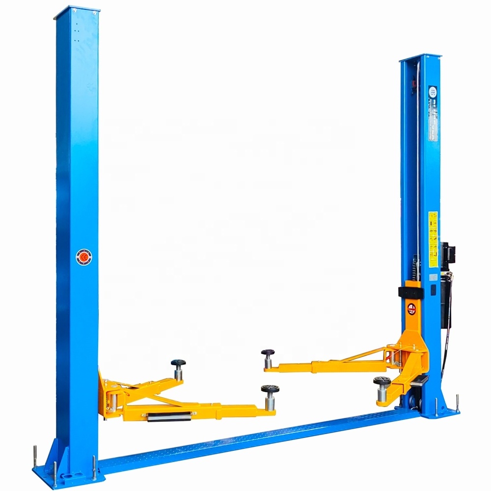 High level two post floor plate hydraulic car lift for repairing garage equipment with CE