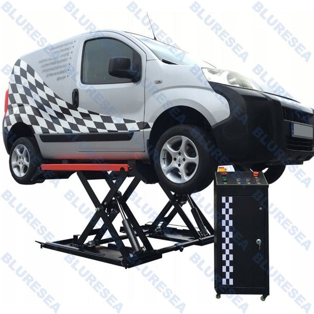 High quality automatic portable movable mide rise scissor car lift 3T with CE