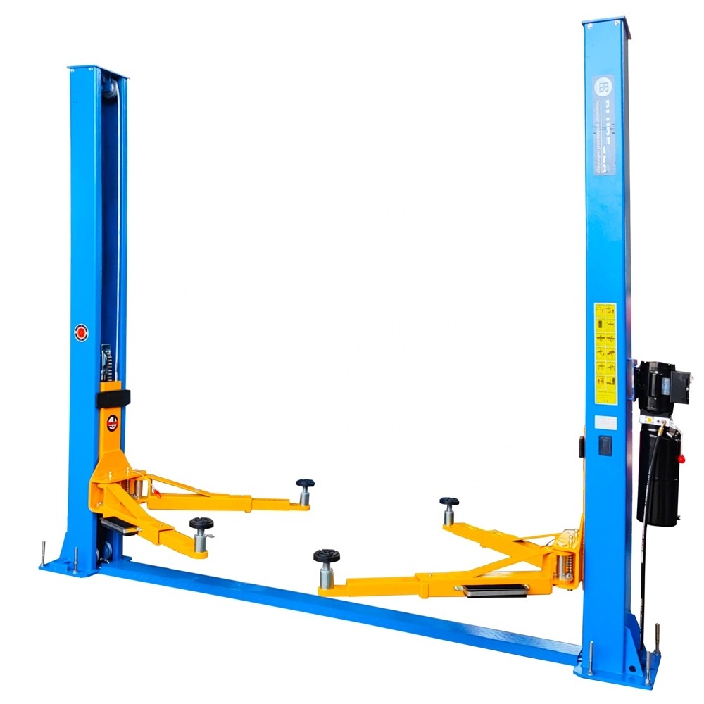 High level two post floor plate hydraulic car lift for repairing garage equipment with CE