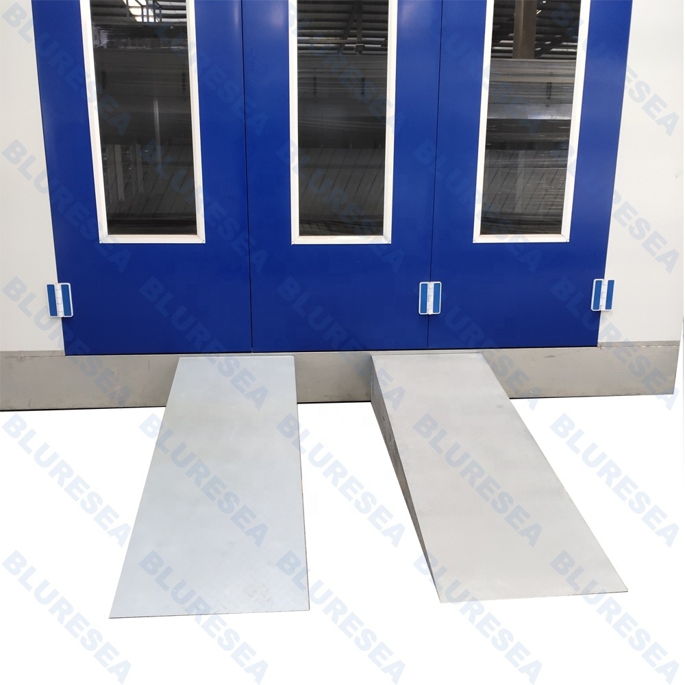 2023 new type High quality car spray paint booth heat spray booth electric heating and diesel heating with basement CE certified