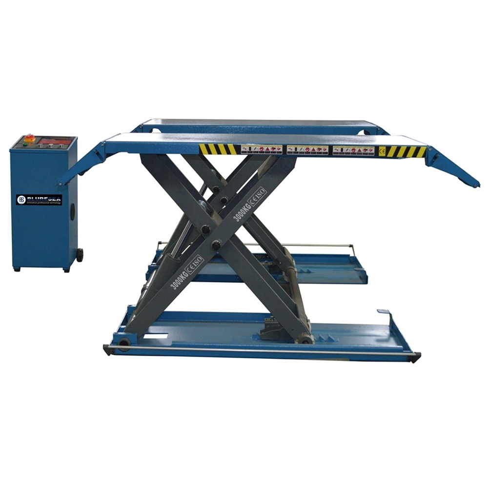 High quality automatic portable movable mide rise scissor car lift 3T with CE