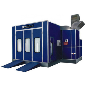 2023 new type High quality car spray paint booth heat spray booth electric heating and diesel heating with basement CE certified