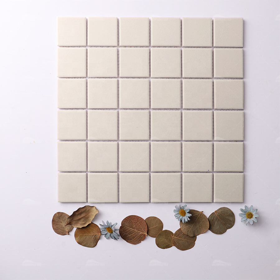 Factory Direct Supply Decoration Bathroom Kitchen Backsplash Non Slip Ceramic Square Matte Mosaic Tile For Floor