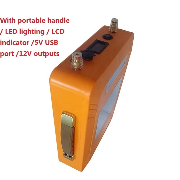 UPS 12 v battery 80ah 100ah 120ah lithium ion rechargeable battery with 12v battery charger for fishing camping outdoor