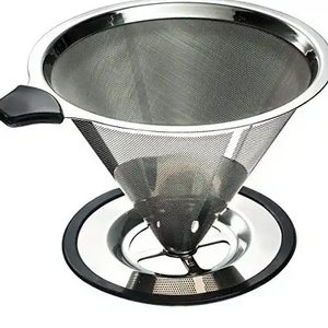 Stainless Steel Double Layer Coffee Filter Versatile for American Coffee Drip and Various Tea Leaks