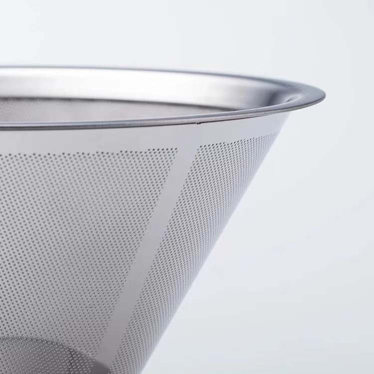 Stainless Steel Double Layer Coffee Filter Versatile for American Coffee Drip and Various Tea Leaks