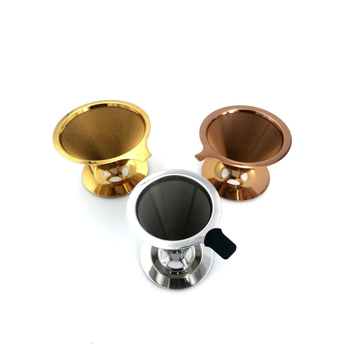 BEILANG Permanent Reusable Food Grade Stainless Steel Metal Coffee Filter & Dripper