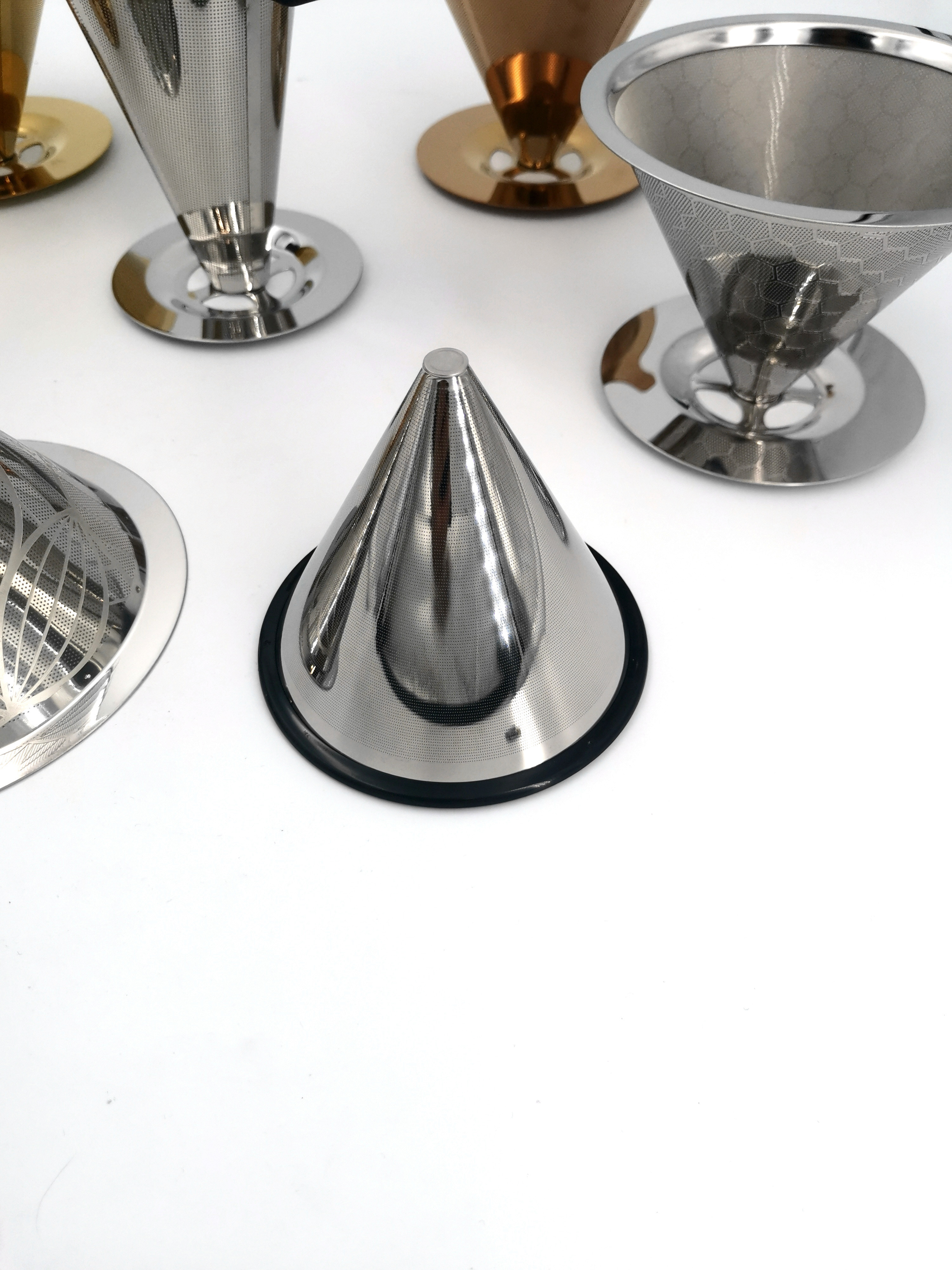 Stainless Steel Double Layer Coffee Filter Versatile for American Coffee Drip and Various Tea Leaks