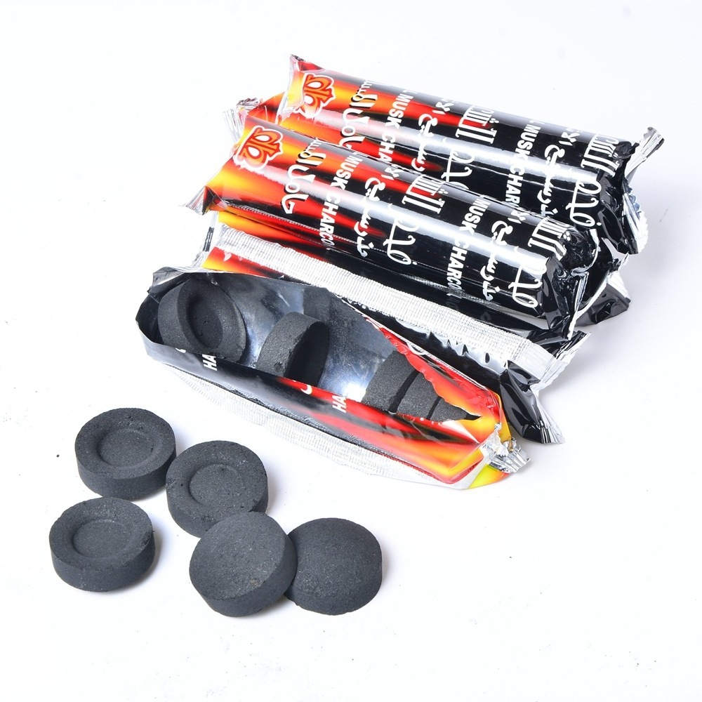 Round 33Mm Incense Smokeless Apple Fruit Wood Tablets Round Coal Hookah Shisha Charcoal