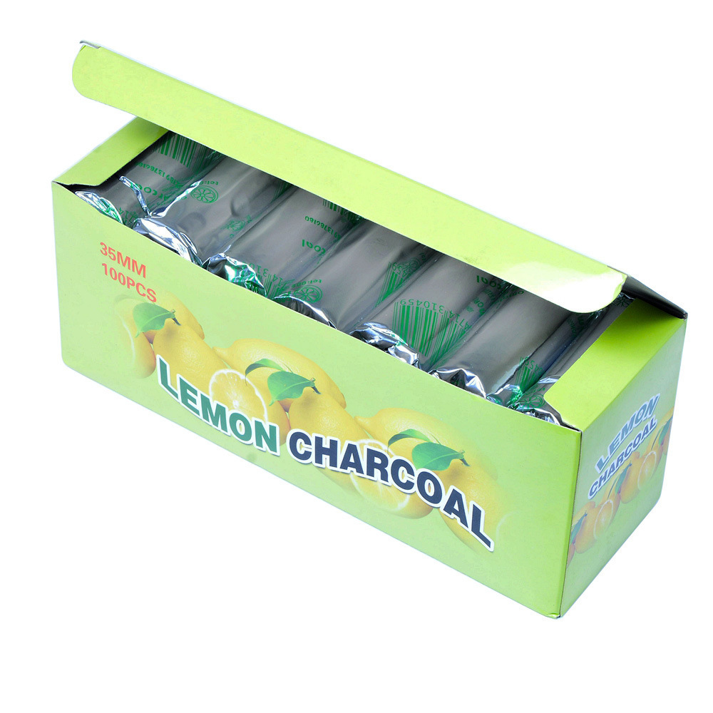 Lemon Charcoal factory star shape long burning time Round Charcoal for Shisha/Hookah