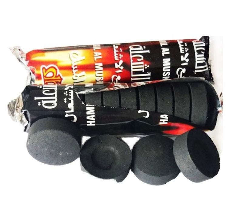 Round Shisha Charcoal Briquette Coconut Shell Hookah Charcoal Price Per Ton Of Charcoal